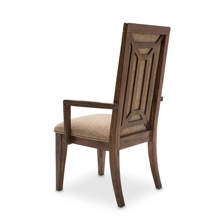Aico Carrollton Arm Chair (Set of 2) in Rustic Ranch