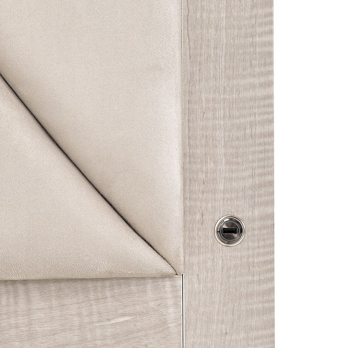 AICO Marin King Panel Bed in Greige