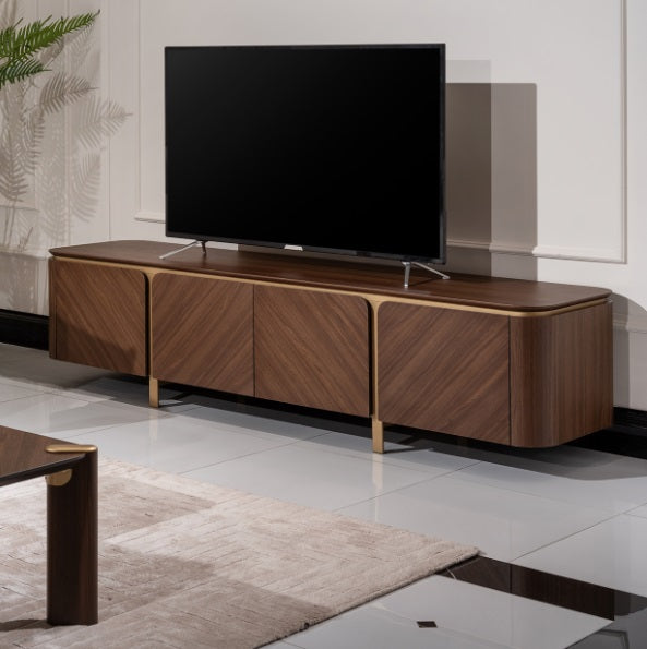 AICO Furniture Amora Cocktail Table in Eggshell Walnut