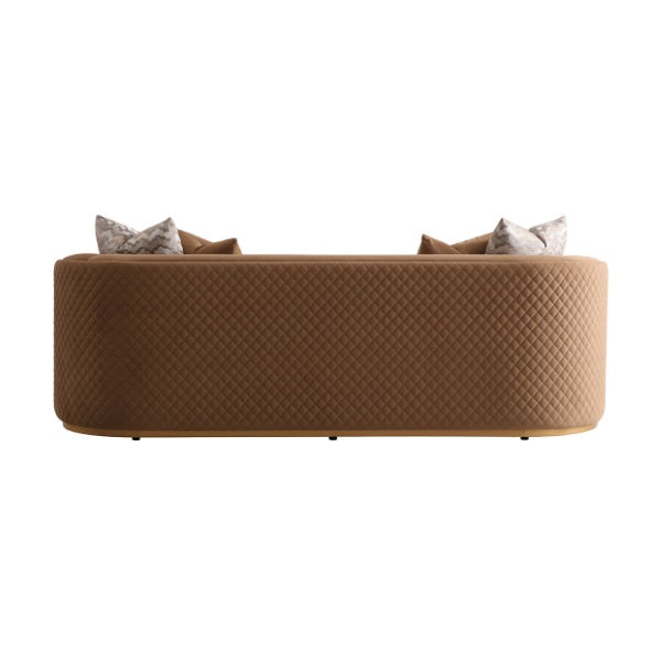 AICO Furniture Ariana Sofa in Caramel Gold