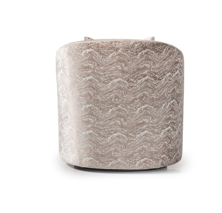 AICO Carmela Accent Chair in Shimmer Ivory