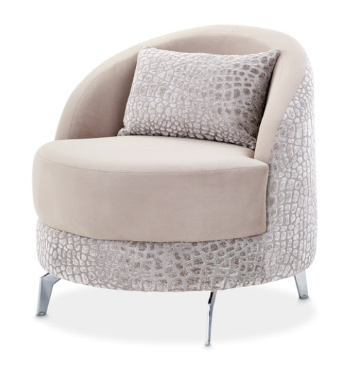 AICO Furniture Dion Chair in Stone/Silver image