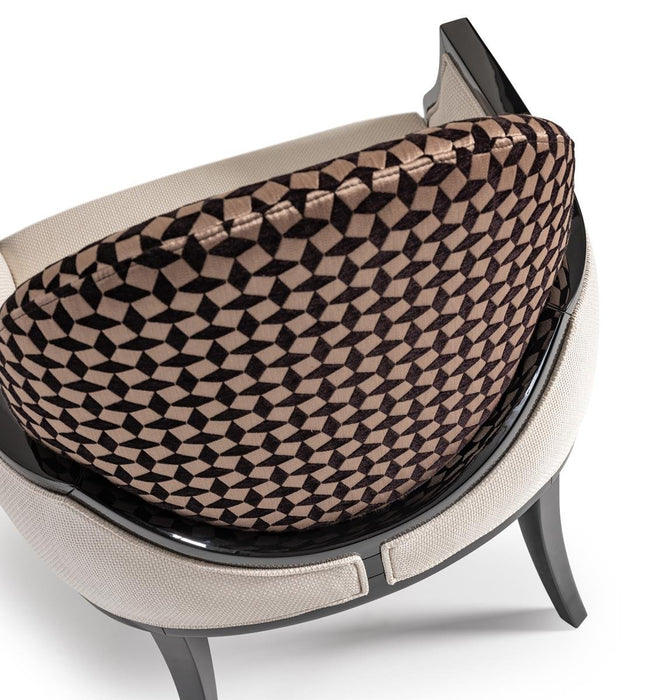 AICO La Francaise Accent Chair in Cafe/Black