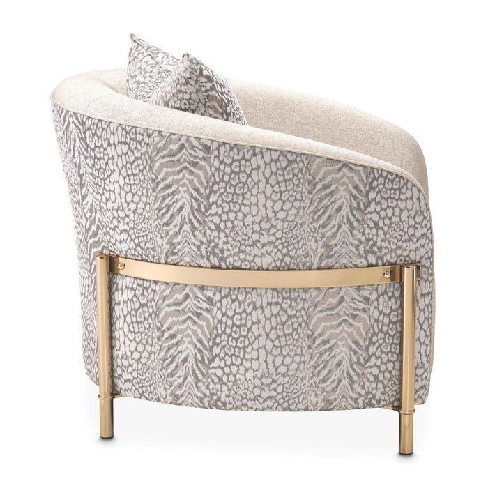 AICO Lisbon Chair in Opal Gold