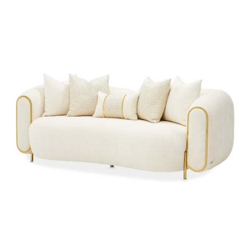 AICO Furniture Sassani Loveseat Crepe in Gold image