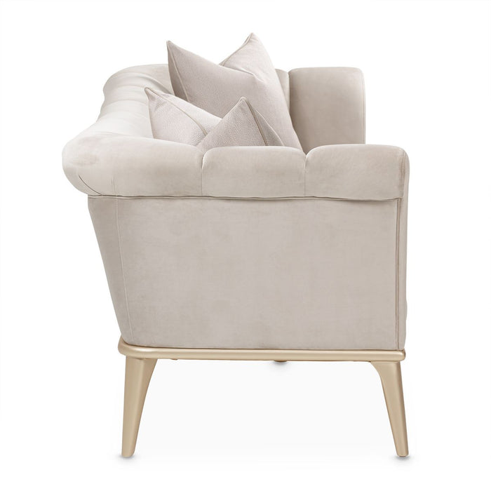 AICO Yvette Sofa in Porcini Medium Champagne