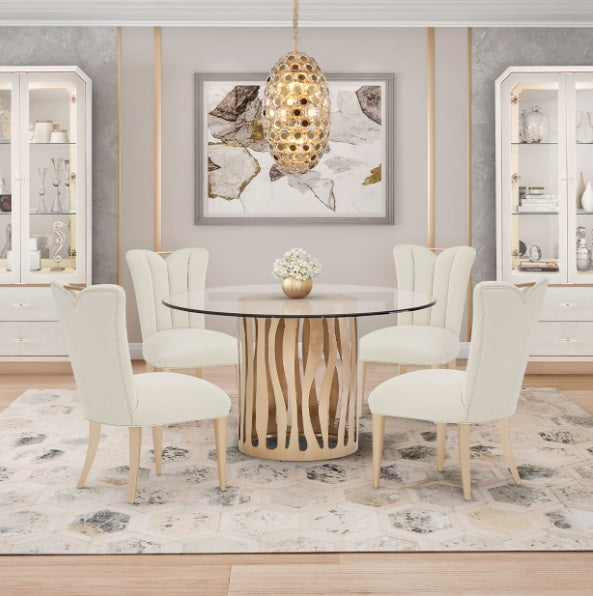 AICO Furniture Lighting Pendant 14 Light Chandelier in Gold