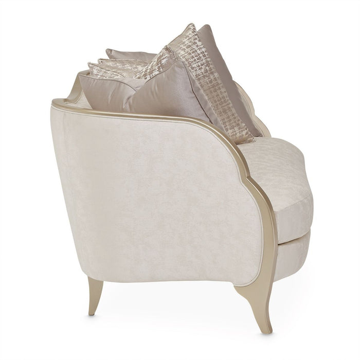 AICO Malibu Crest Loveseat in Chardonnay