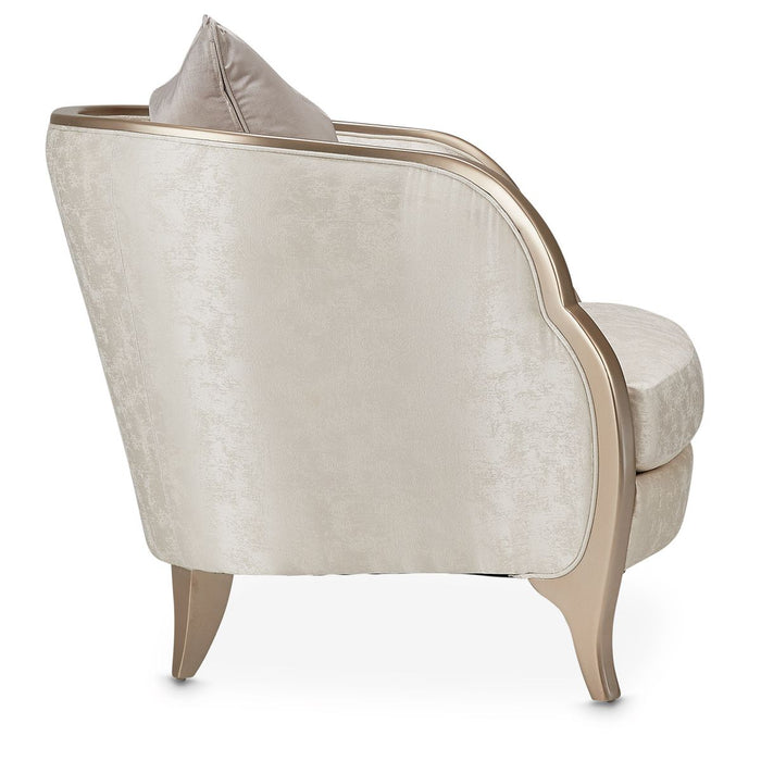 AICO Malibu Crest Chair in Chardonnay