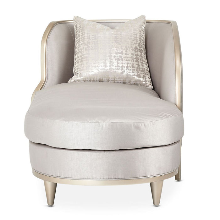 AICO Malibu Crest Chaise in Chardonnay