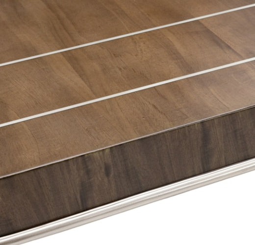 AICO Villa Cherie 4 Leg Oval Dining Table in Hazelnut