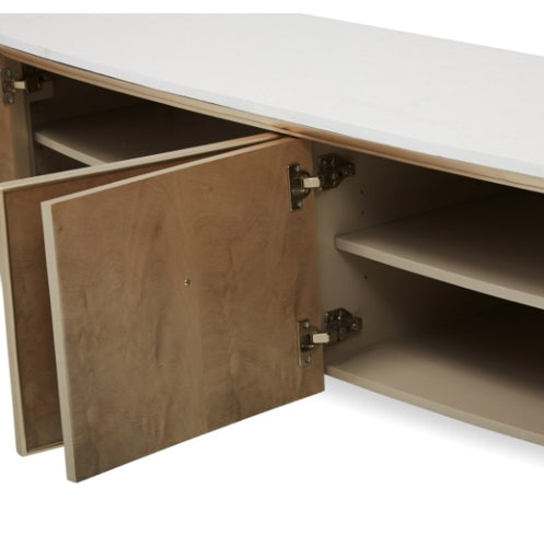 AICO Villa Cherie Media Cabinet in Caramel