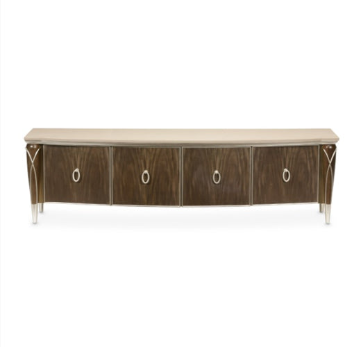 AICO Villa Cherie Media Cabinet in Hazelnut