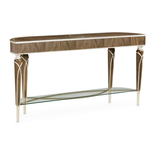 AICO Villa Cherie Console Table in Hazelnut
