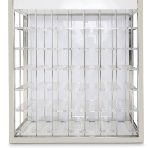 AICO Furniture State St. Wall Bar in Glossy White