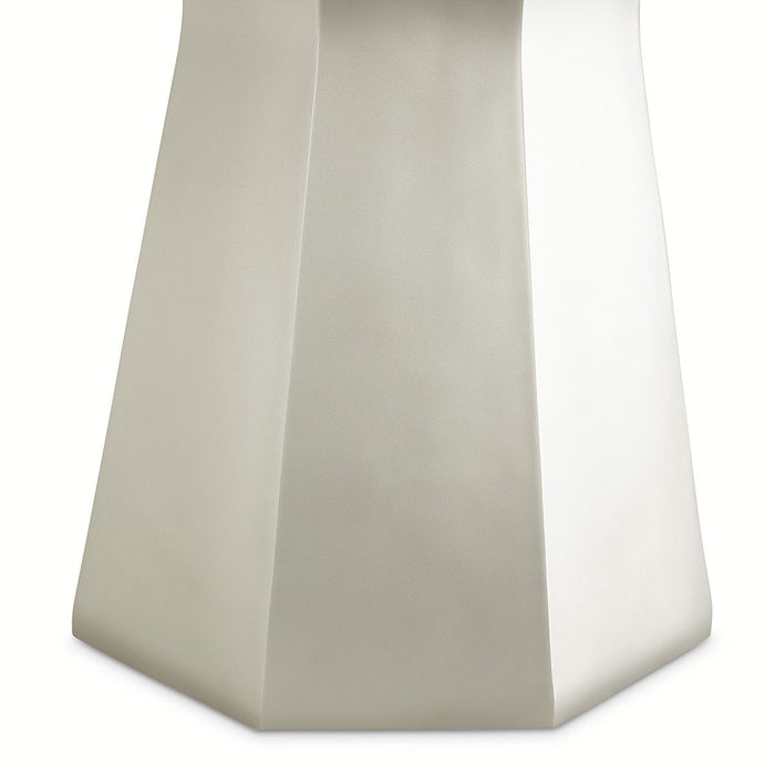 AICO Lanterna Octagon Dining Table in Silver Mist