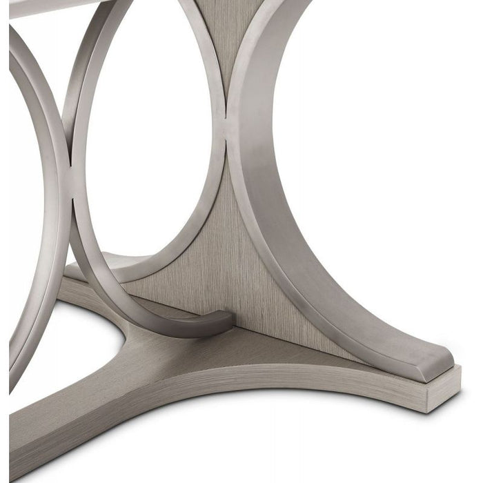 AICO Eclipse Oval Dining Table in Moonlight