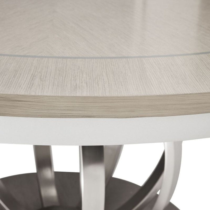 AICO Eclipse Round Dining Table in Moonlight