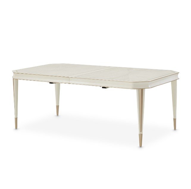 AICO La Rachelle Rectangular Dining Table in Medium Champagne