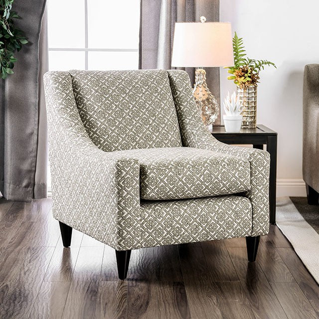 Dorset Light Gray/Pattern Square Chair - Royal Furniture & Gifts (MI) - Multi Location