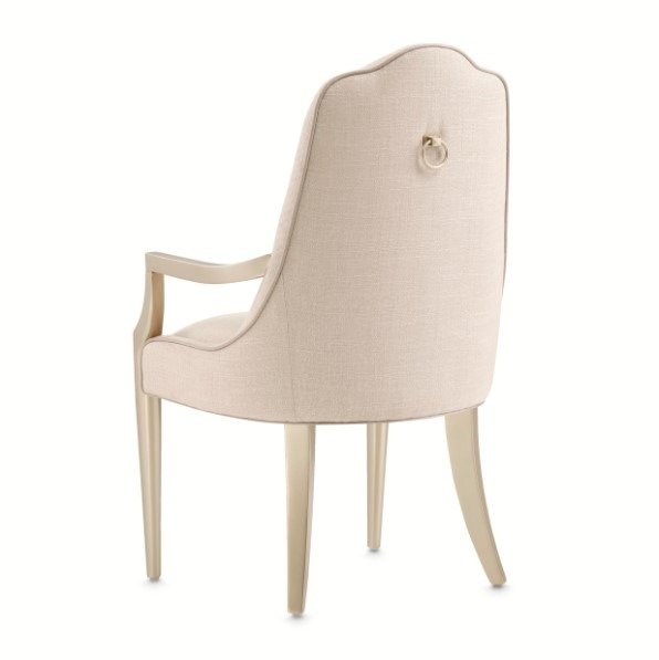 AICO Malibu Crest Arm Chair in Chardonnay (Set of 2)