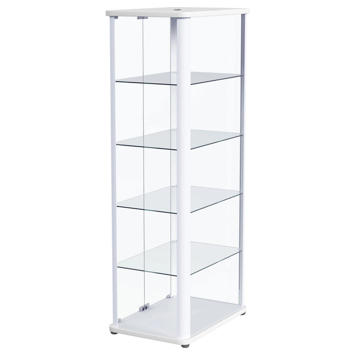Aero Curio Cabinet with LED Lighting