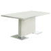Anges T-shaped Pedestal Dining Table Glossy White - Royal Furniture & Gifts (MI) - Multi Location
