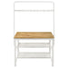 Edgeworth 3-piece Kitchen Island Counter Table Set White - Royal Furniture & Gifts (MI) - Multi Location
