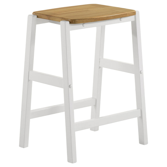 Edgeworth 3-piece Kitchen Island Counter Table Set White - Royal Furniture & Gifts (MI) - Multi Location