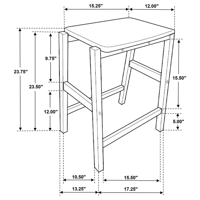 Edgeworth 3-piece Kitchen Island Counter Table Set White - Royal Furniture & Gifts (MI) - Multi Location