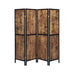 Deepika 4-panel Folding Screen Antique Nutmeg and Black - Royal Furniture & Gifts (MI) - Multi Location