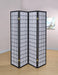 Roberto 4-panel Folding Screen Black and White - Royal Furniture & Gifts (MI) - Multi Location