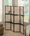 Iggy 4-panel Folding Screen with Removable Shelves Tan and Cappuccino - Royal Furniture & Gifts (MI) - Multi Location