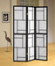 Damis 3-panel Folding Floor Screen Black and White - Royal Furniture & Gifts (MI) - Multi Location