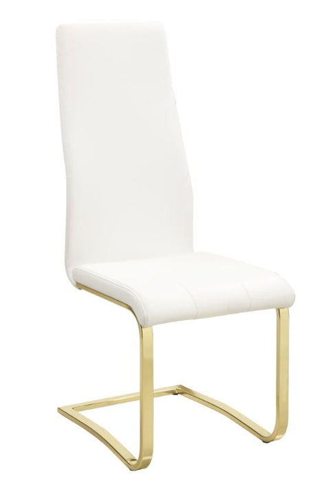Montclair Side Chairs White and Rustic Brass (Set of 4) - Royal Furniture & Gifts (MI) - Multi Location