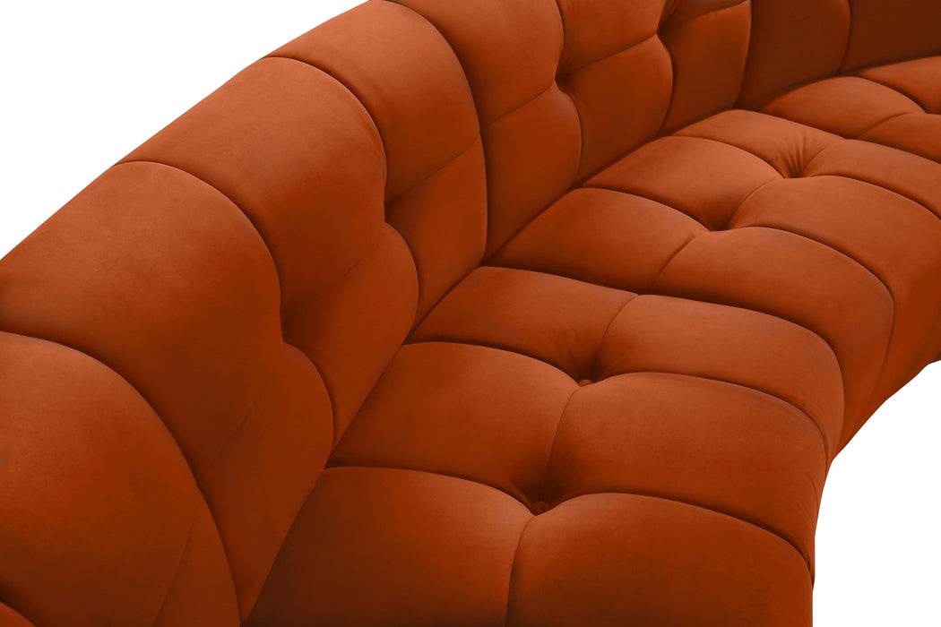 Limitless Cognac Velvet 14pc. Modular Sectional