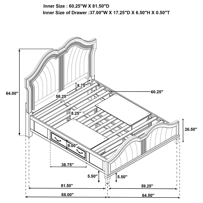 Evangeline 4 & 5 Piece Bedroom Set
