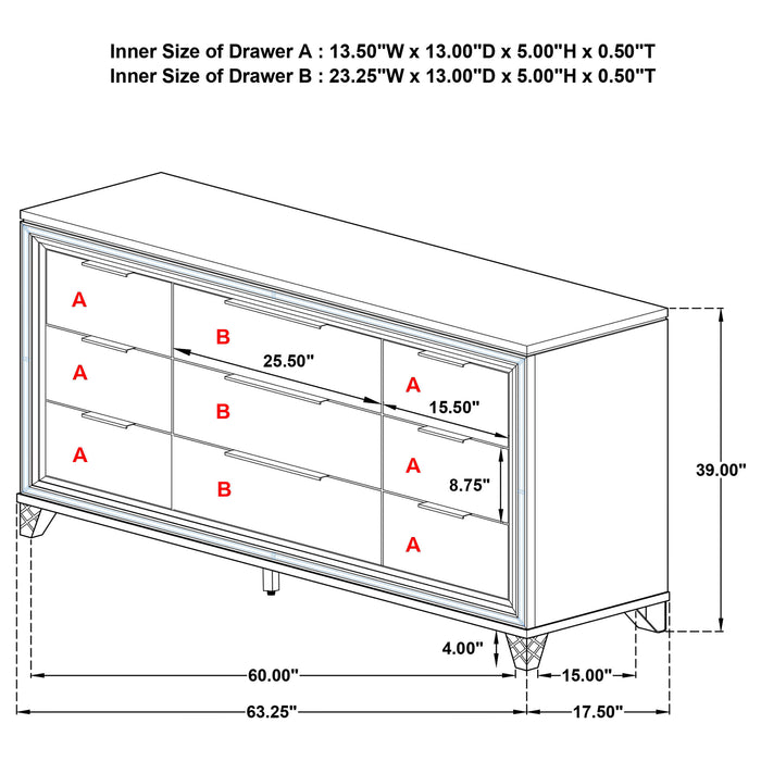 Marmore Dresser - Royal Furniture & Gifts (MI) - Multi Location