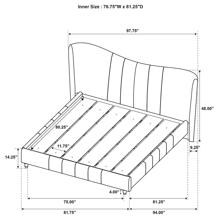 Evelyn Panel Platform Bed - Royal Furniture & Gifts (MI) - Multi Location