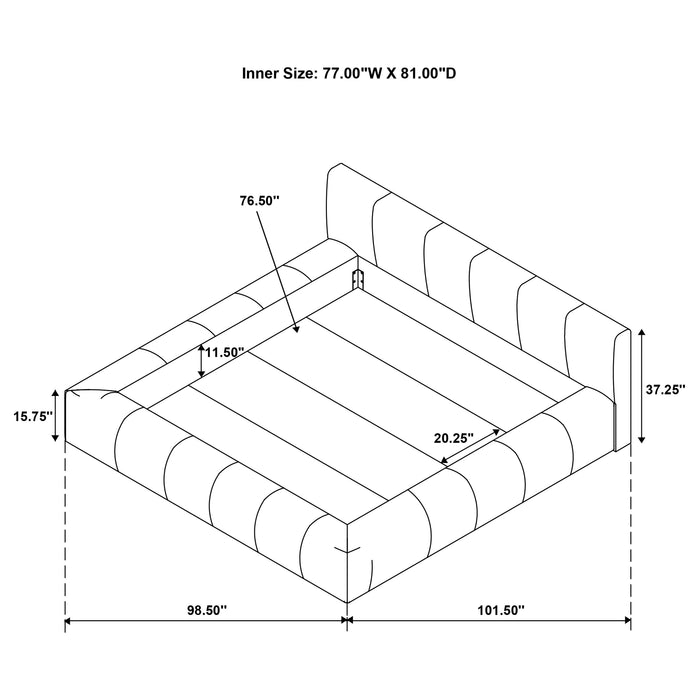 Wilshire Panel Platform Bed - Royal Furniture & Gifts (MI) - Multi Location