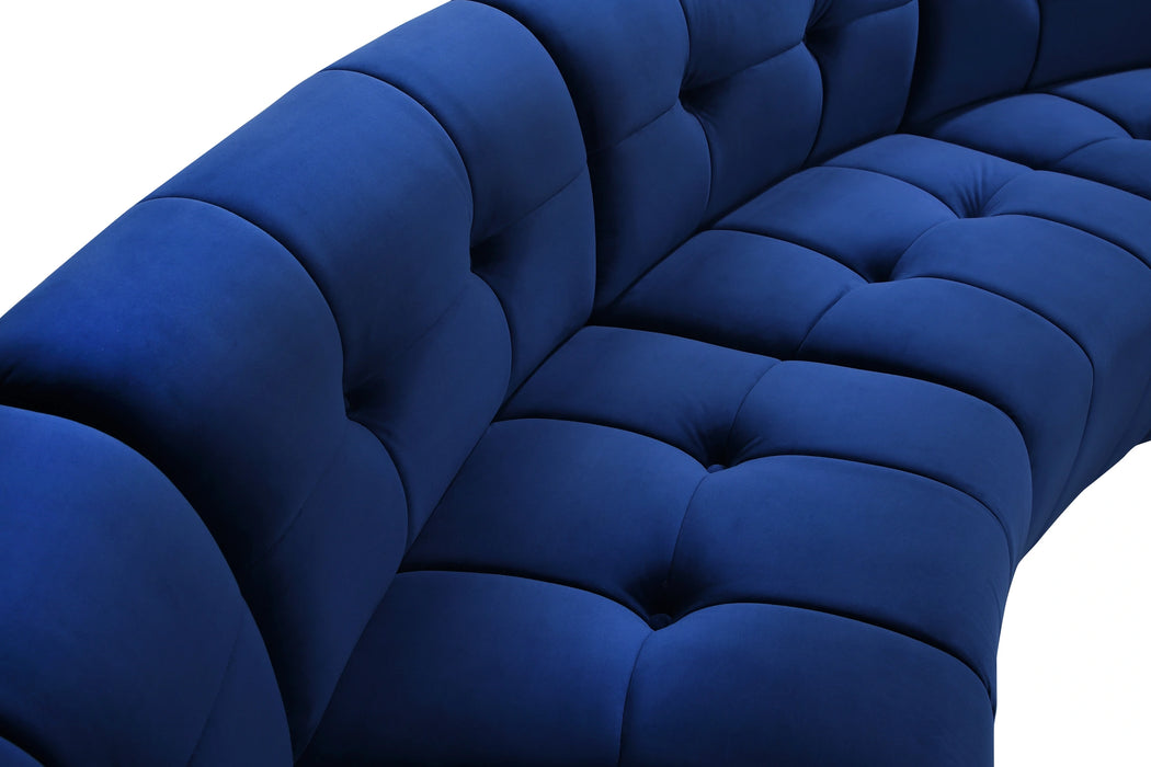 Limitless Navy Velvet 12pc. Modular Sectional