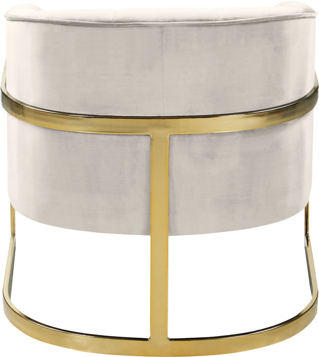 Carter Cream Velvet Accent Chair