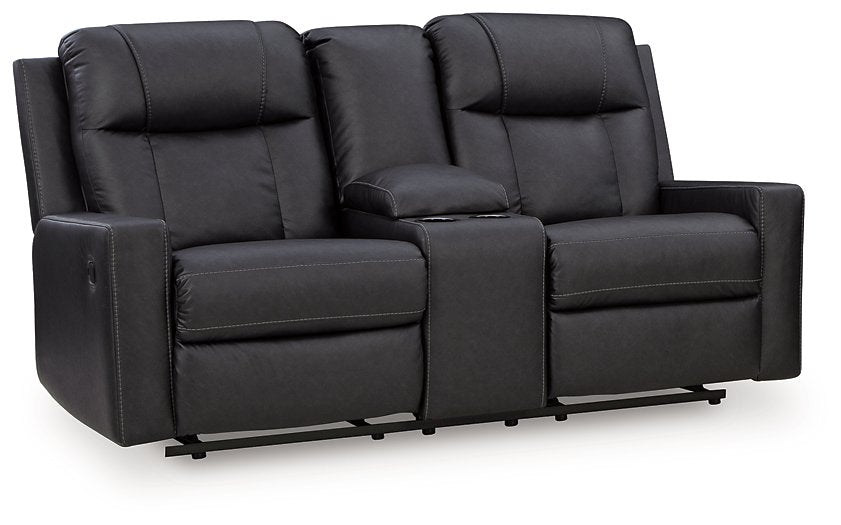 Mackmenville Reclining Loveseat with Console - Royal Furniture & Gifts (MI) - Multi Location