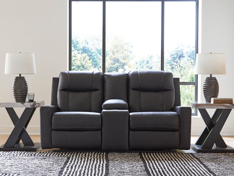 Mackmenville Reclining Loveseat with Console - Royal Furniture & Gifts (MI) - Multi Location