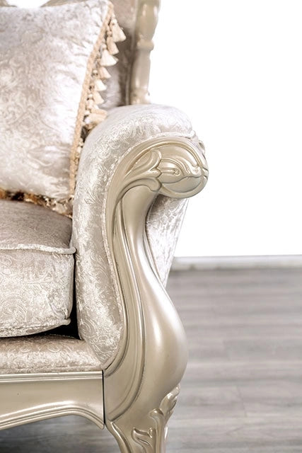 Acapulco White & Espresso Loveseat