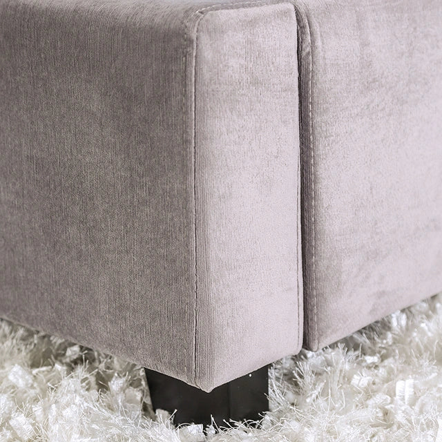 ROSABELLE E.King & Queen Bed, Black, Gray, & Ivory,