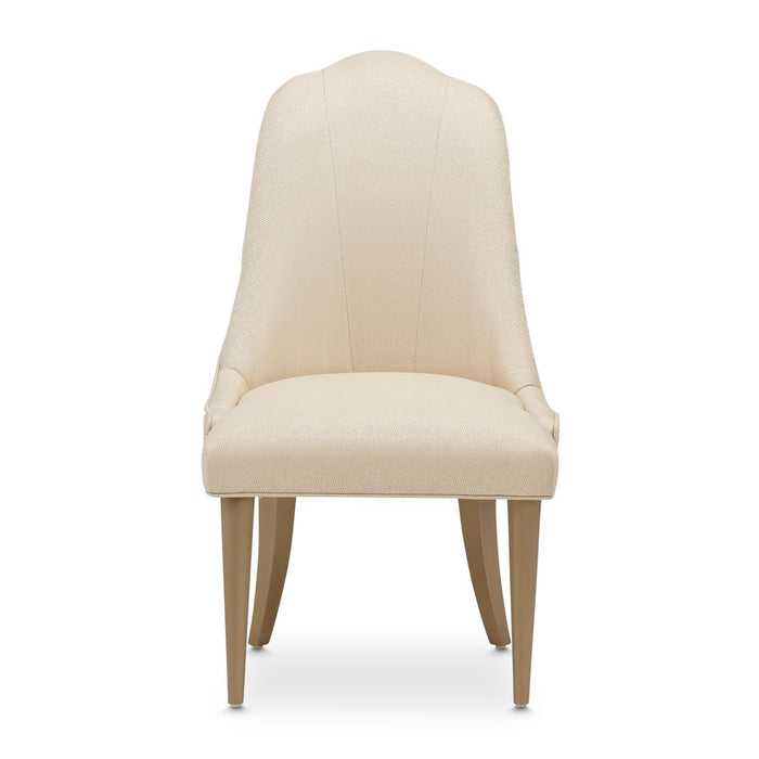 AICO Malibu Crest Side Chair in Crotch Mahogany (Set of 2)