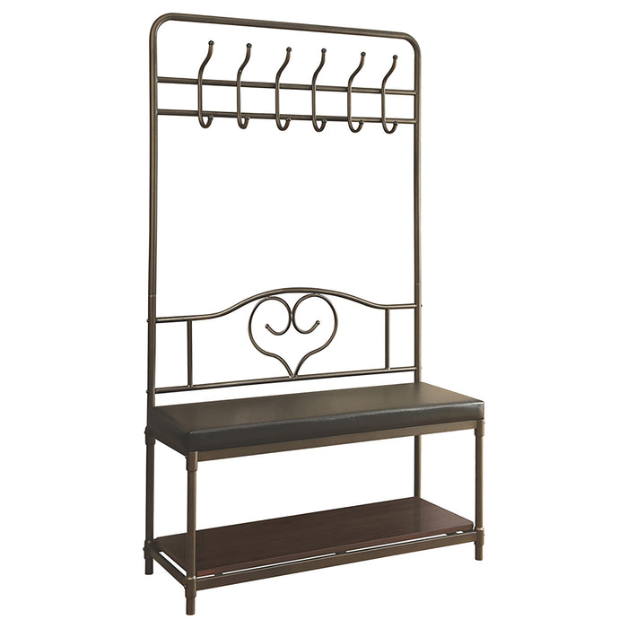 Kiefer Coat Rack with 12 Hooks Black - Royal Furniture & Gifts (MI) - Multi Location