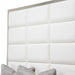 Aico State St Metal Cal King Panel Bed in Glossy White - Royal Furniture & Gifts (MI) - Multi Location