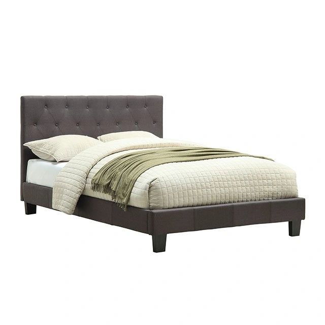 LEEROY Cal.King, E.King, & Full Bed Ivory & Gray